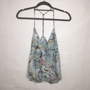 Light blue BP. flowered shirt